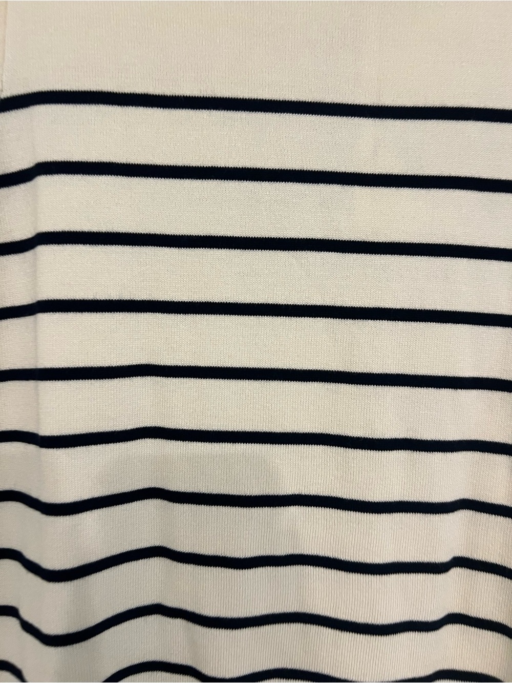 Zara Striped Short-Sleeve Knit Dress - Cream/Black - Picture 3 of 6